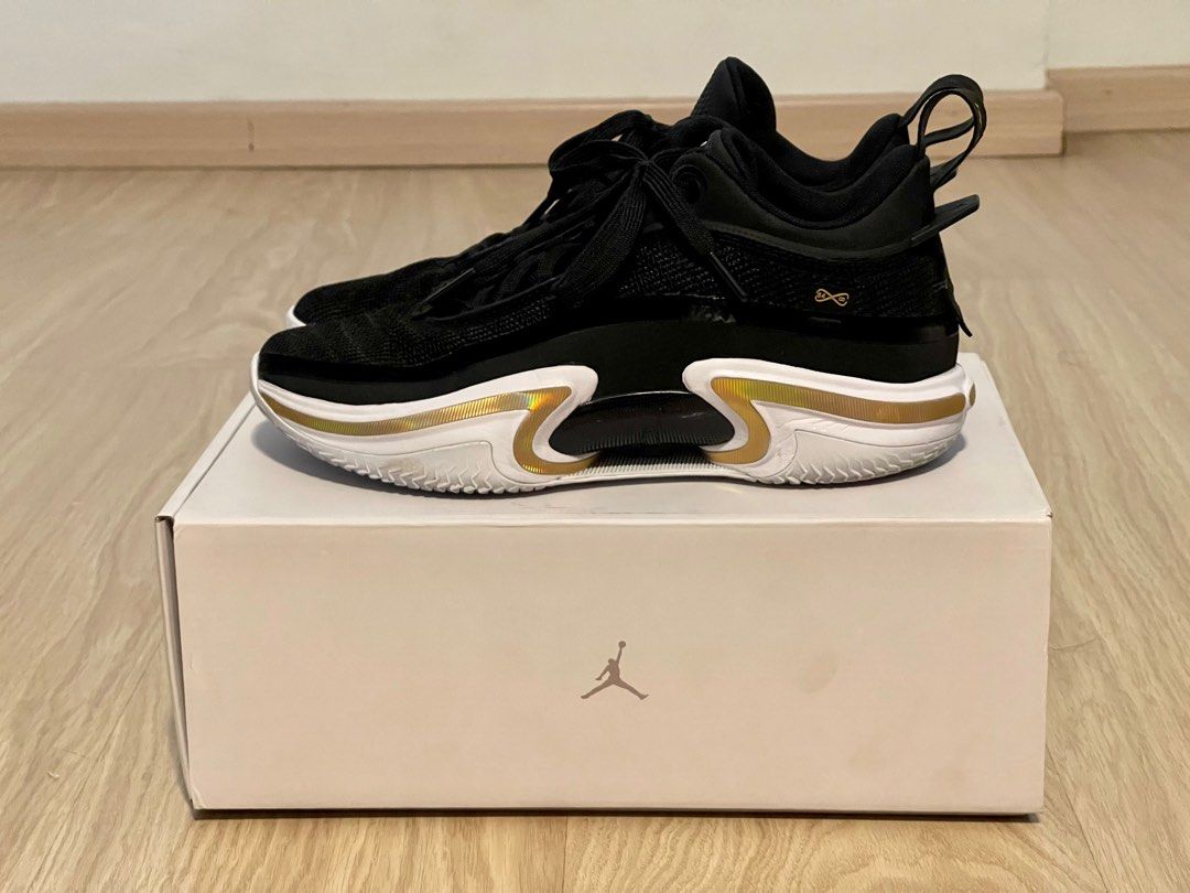 Air Jordan XXXVI LOW PF Black Gold, Men's Fashion, Footwear, Sneakers on  Carousell