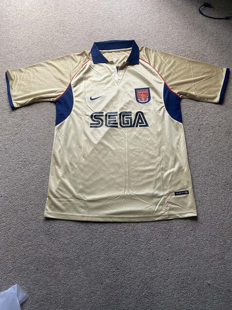 Gold sega arsenal shirt top