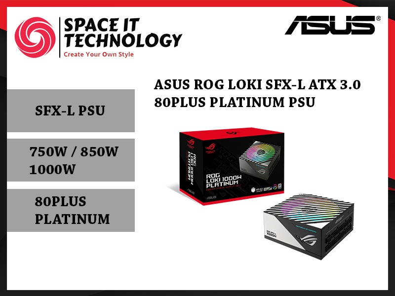新品未使用 ASUS ROG LOKI 750W Platinum SFX電源