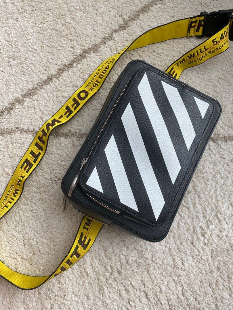 Off-White Black Binder Diagonal Stripe Belt Bag - Farfetch