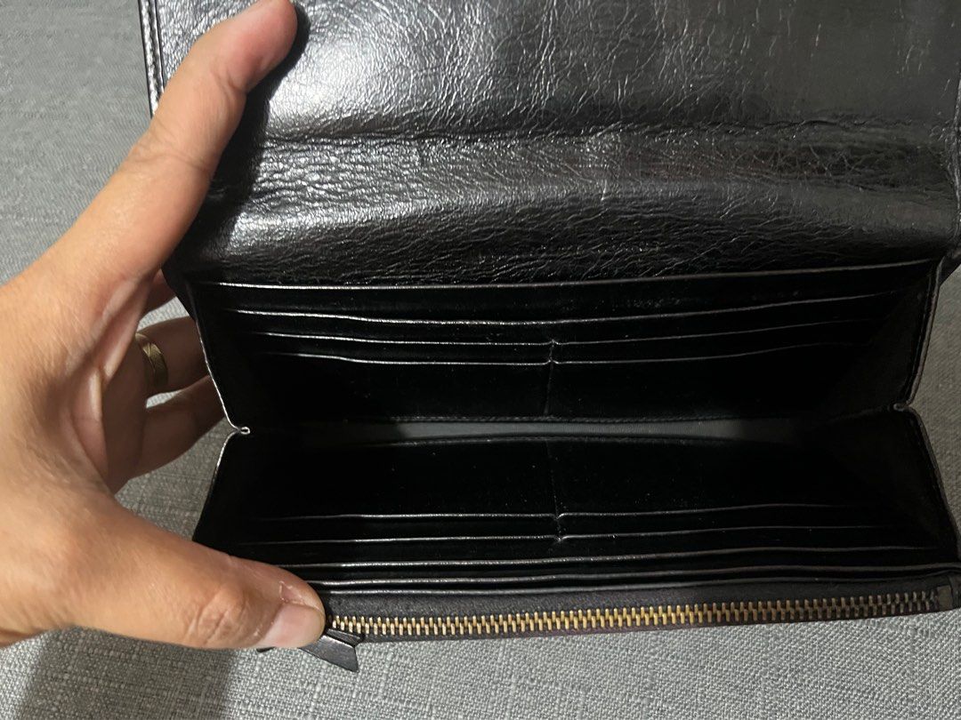 balenciaga flap wallet