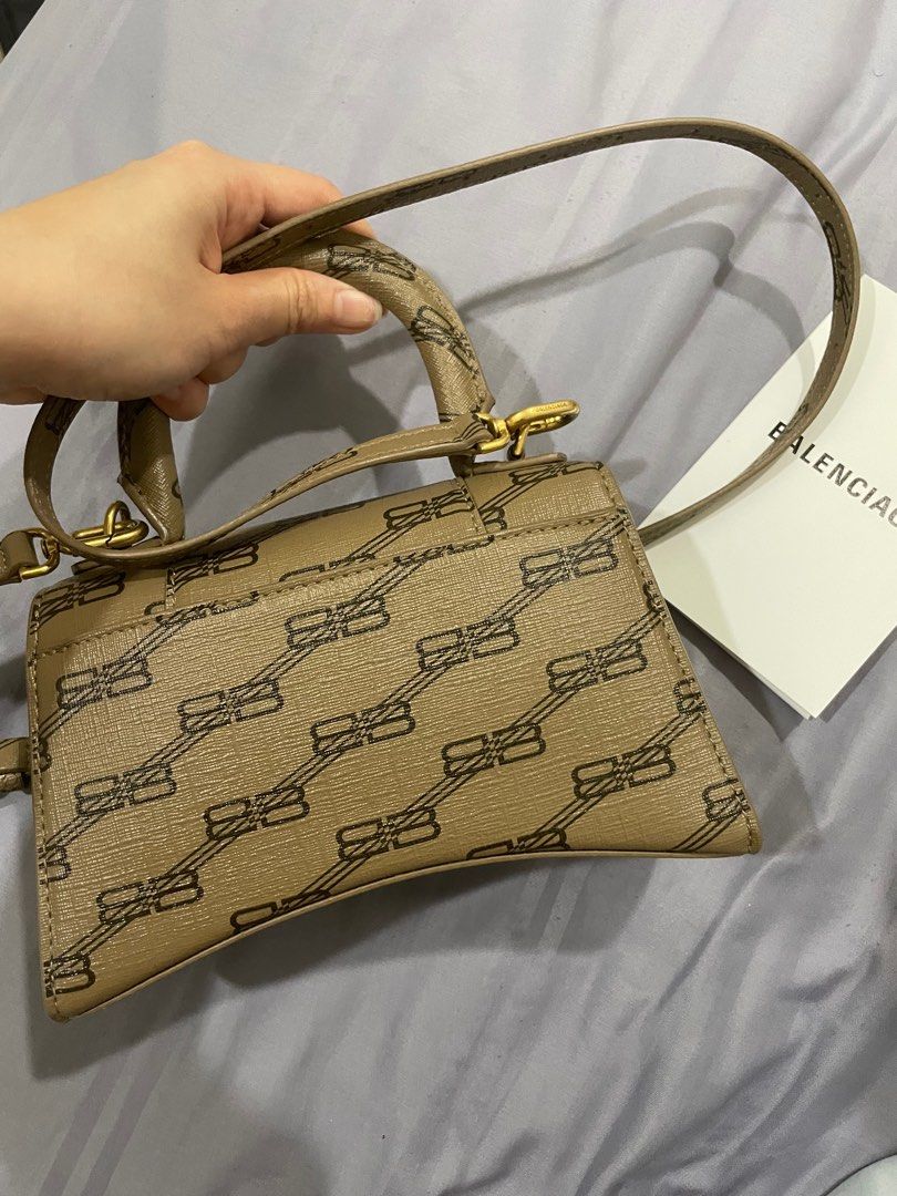 Balenciaga Hourglass Xs Bb Monogram Bag