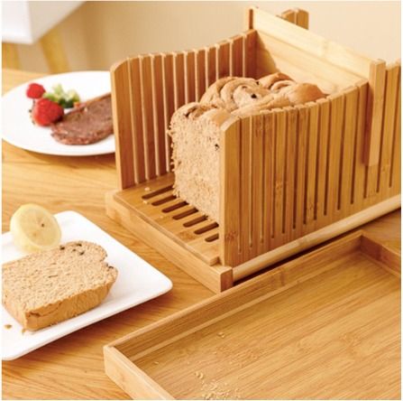 New Toast Bread Slicer Plastic Foldable Loaf Cut Rack Cutting