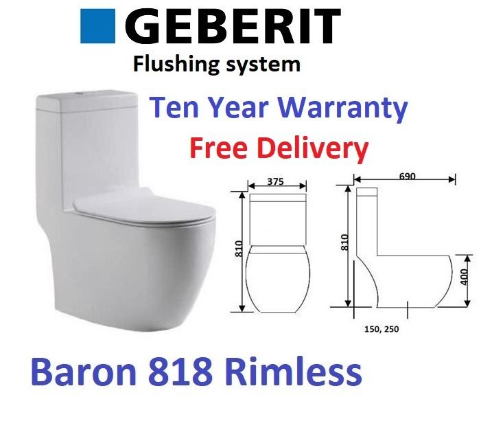 Baron W888 Toilet Bowl - Affordable toilet bowls - mysgplumber