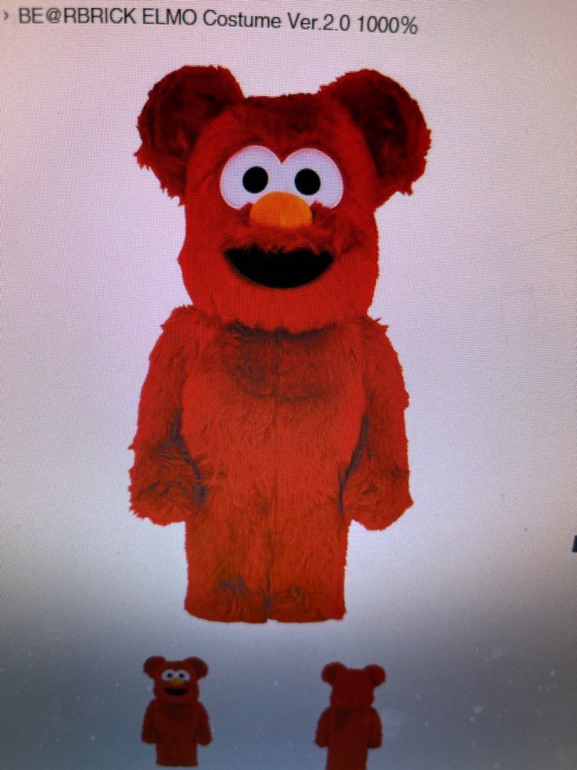 BE@RBRICK ELMO Costume Ver.2.0 1000% Medicom Sesame Street Elmo