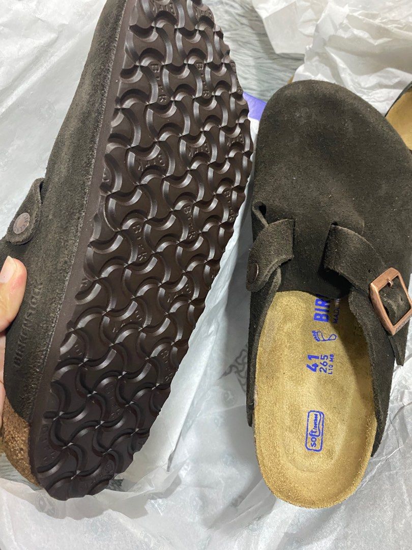 BIRKENSTOCK BOSTON CLOGS SUEDE ON HAND! (Category: Slippers & Slides) located in Pasig City. Submitted by lovieees04 (Listing ID 1223332917, Image 3). Description: ON HAND! Birkenstock Boston Clogs Suede Mocha Brand new! With box and paper bag Purchased in UAE availability: Size 40 - SOLD Size 41 - ON HAND Size 42 - SOLD Size 43 - ON HAND Size 44- ON HAND We don’t sell fake items Money back guaranteed Location: Santolan Pasig.