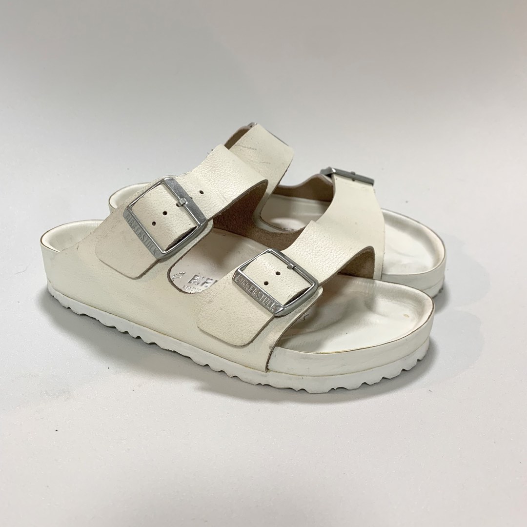 White leather sale birkenstocks