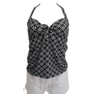 Black Sleeveless Swimwear Summer Top for Women Plus size summer top