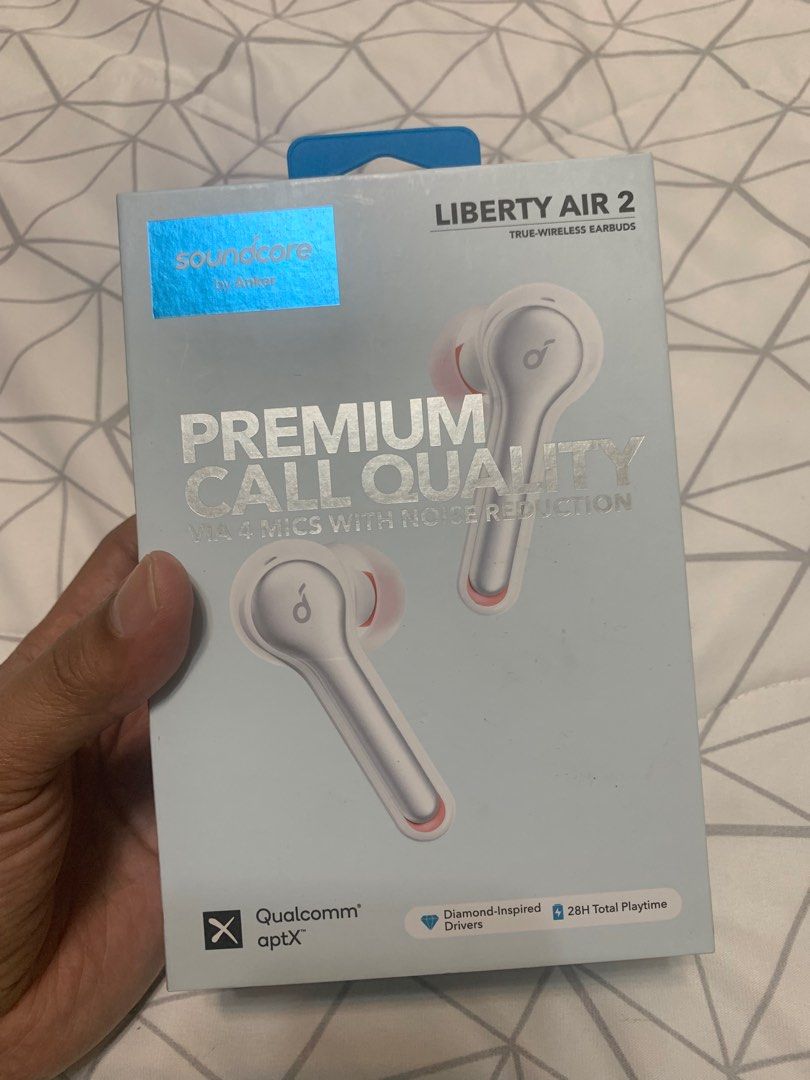 BNIB Anker Soundcore Liberty Air 2 White Audio Earphones on