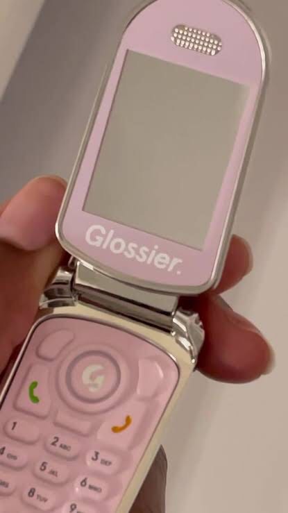 BRAND NEW AUTHENTIC GLOSSIER LA EXCLUSIVE FLIP PHONE WITH MIRROR ...