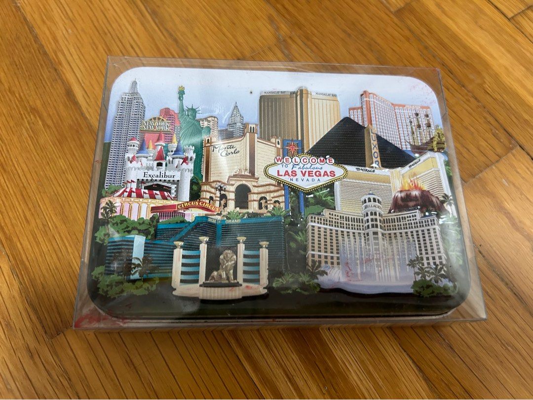 Brand New from Las Vegas Nevada Set of Playing Cards and 4 Dice in