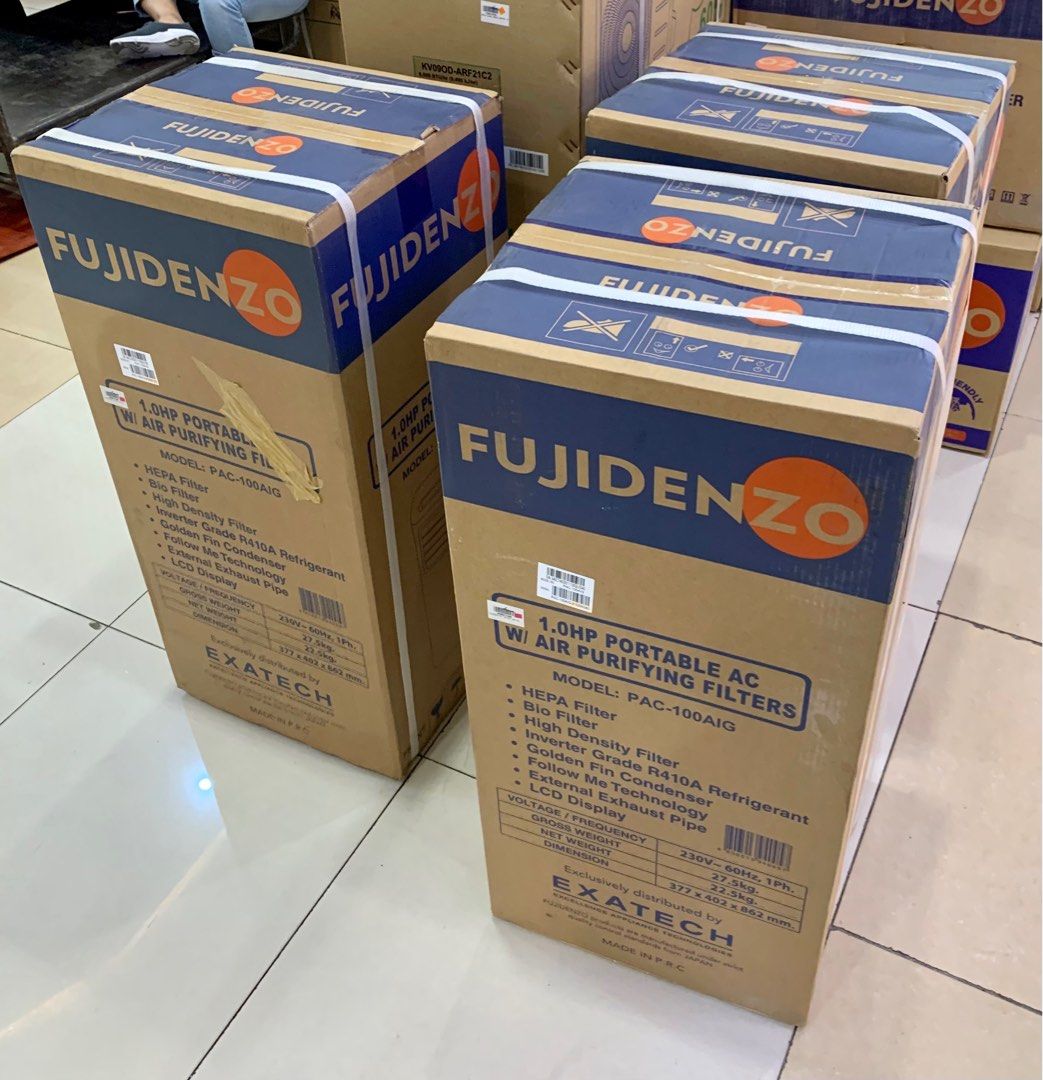 Brand New Fujidenzo Portable Aircon (1.0hp & 1.5hp), TV & Home
