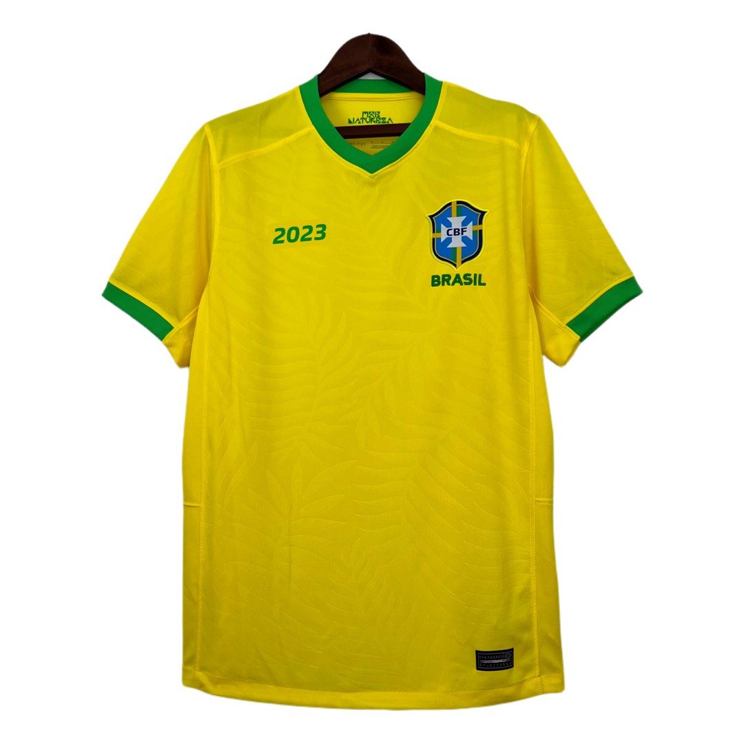 Brazil Home Jersey 2023 Football Jersey Soccer Jersey Tshirt, Men's ...