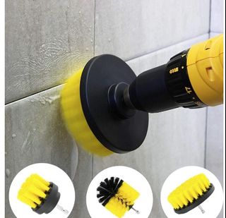 6/5/4/3pcs Drill Brush Power Scrubber Cleaning Brush Extended Long  Attachment Set All Purpose Drill Scrub Brushes Kit for Grout, Floor, Tub,  Shower, Tile, Bathroom and Kitchen Surface