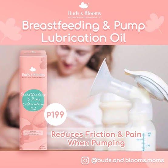 Buds & Blooms Breastfeeding and Pump Massage Lubrication Oil, Babies