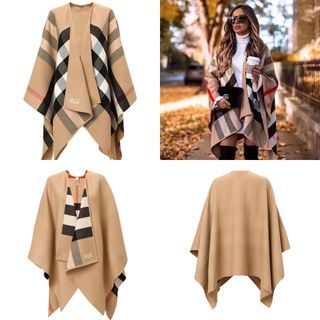 Burberry 經典格仔雙面羊毛披肩 / Shawl