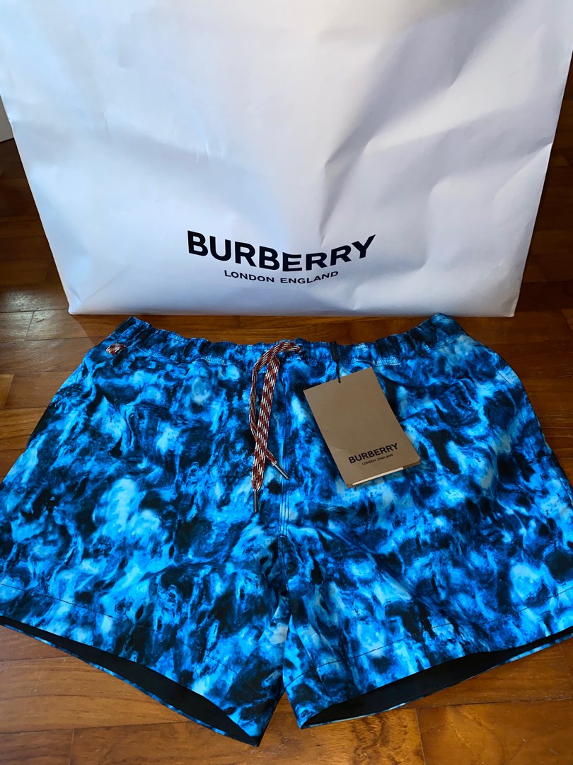 Burberry swim shorts blue 2025