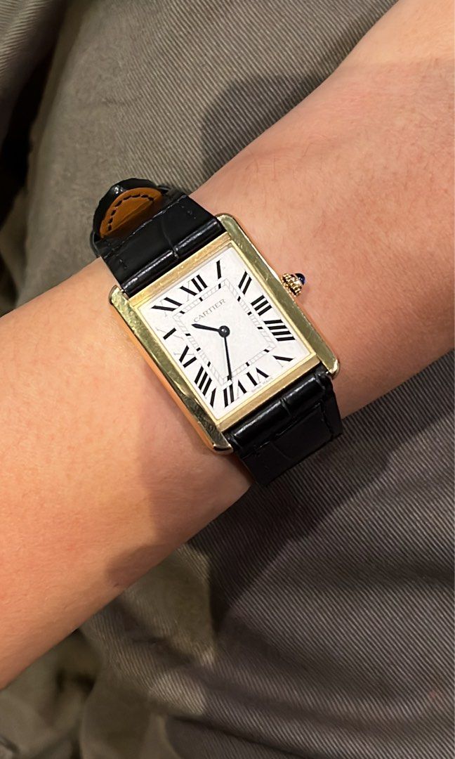 Cartier Large 18k Yellow Gold Tank Luxury Watches on Carousell