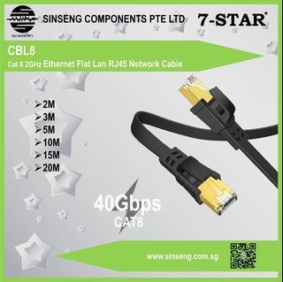 30M CAT-7 10 Gigabit Ethernet Flat Patch Cable Wholesale