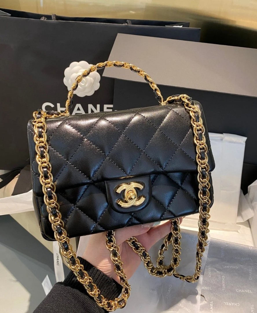 CHANEL 23S Cf Mini Rectangle with Handle, Luxury, Bags & Wallets on ...