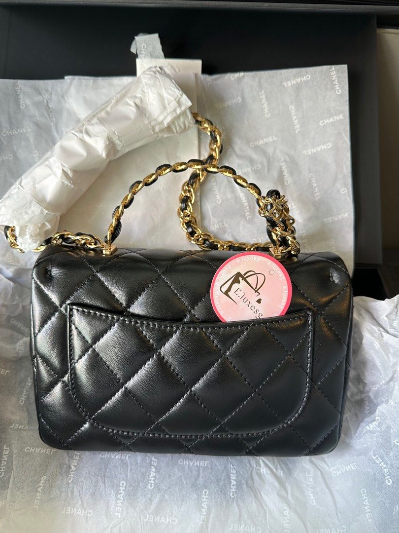 Chanel 23s flap bag with top handle, Women's Fashion, Bags & Wallets,  Cross-body Bags on Carousell