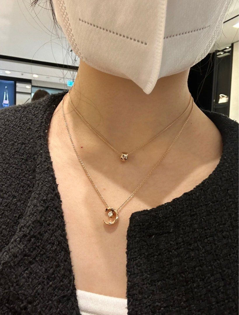 Chanel Necklace coco crush 米金色小金豆, 名牌, 飾物及配件- Carousell