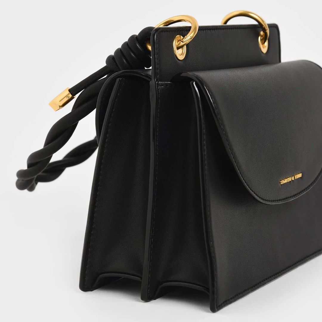 Charles & Keith Twist Top Handle Front Flap Bag #CK2-50781365 – TasBatam168
