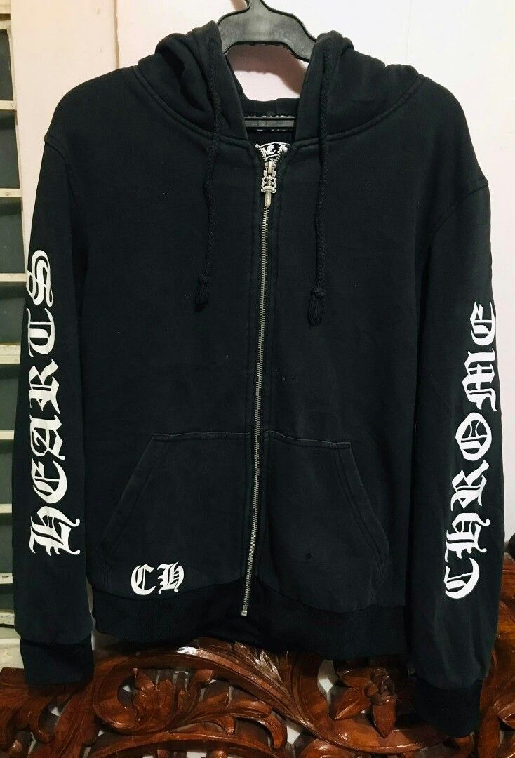 Chrome hearts brand hoodie zipper jacket Luxury Apparel on Carousell
