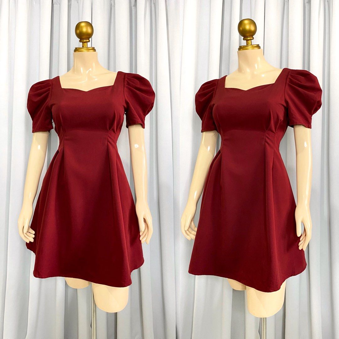 Semi formal attire red sales