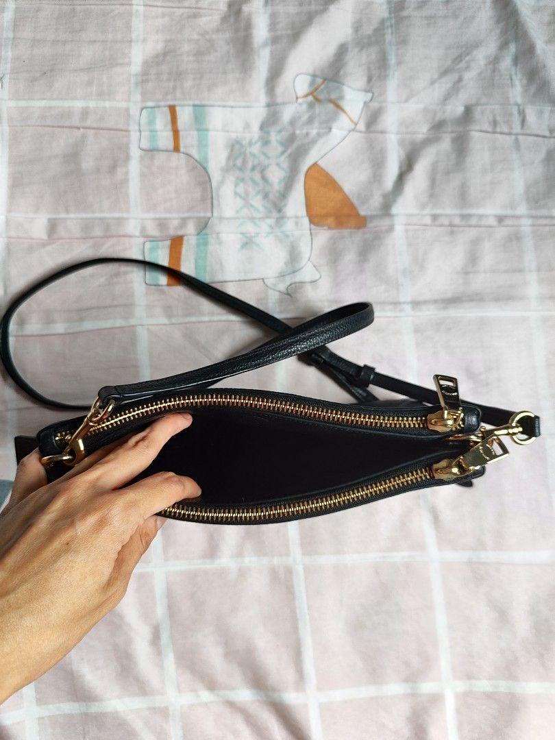 Dual zip crossbody online bag