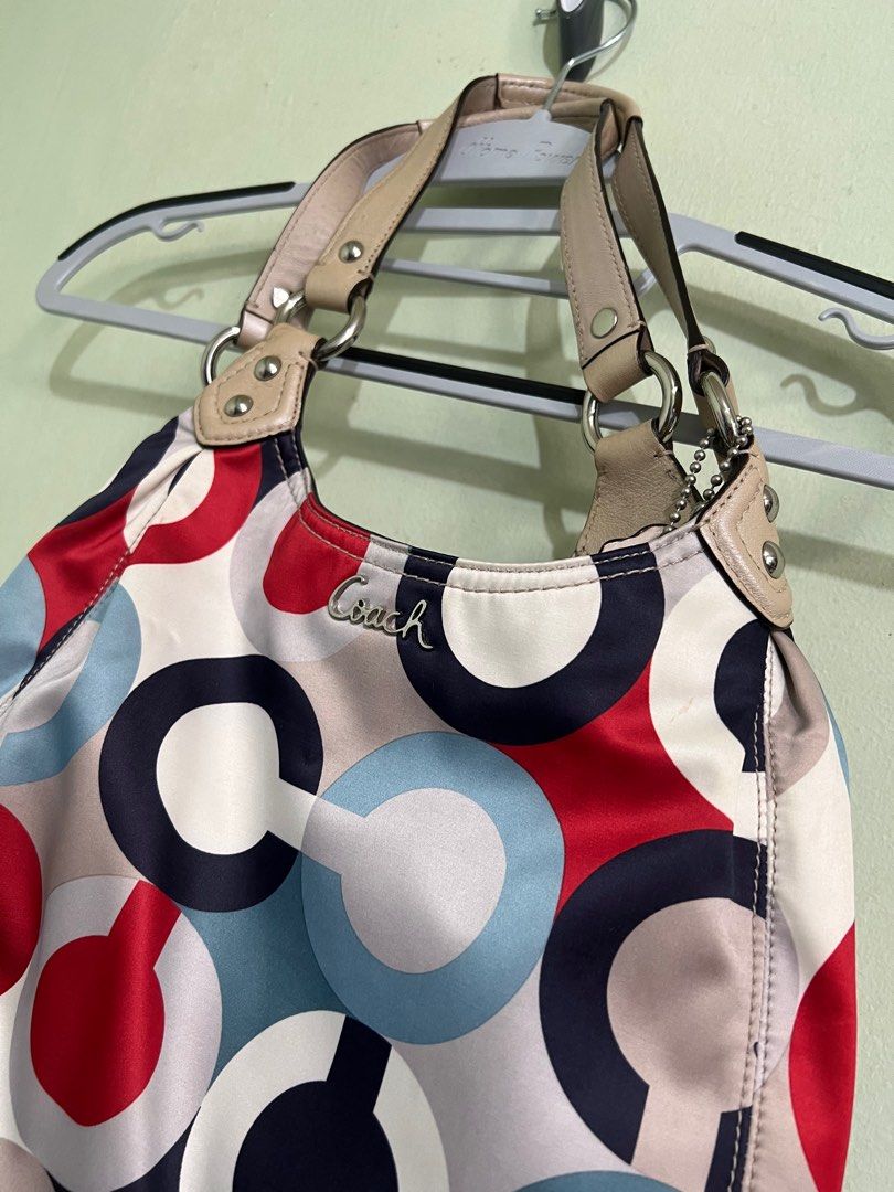 Red white and sale blue coach purse