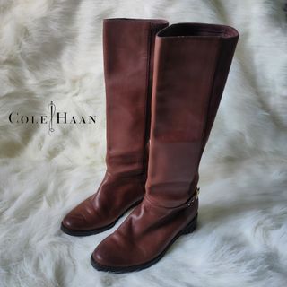 COLE HAAN "ADLER" WOMEN'S RIDING BOOTS | Leather Suede Knee High