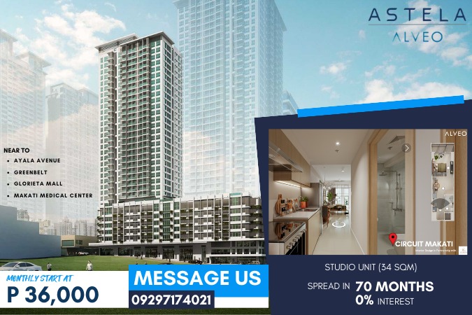 Condo For Sale ( Studio,Unit 2810 ) Astela Tower 1 in Circuit Makati ...