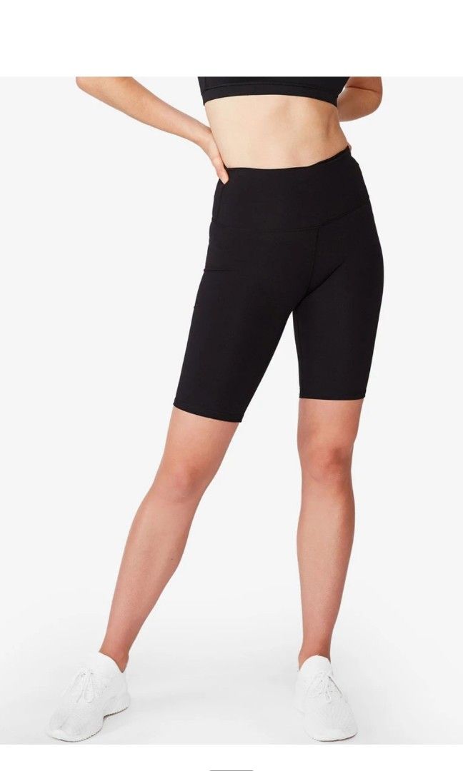 Cotton On High Waisted Mid Length Bike Shorts Women s Fashion