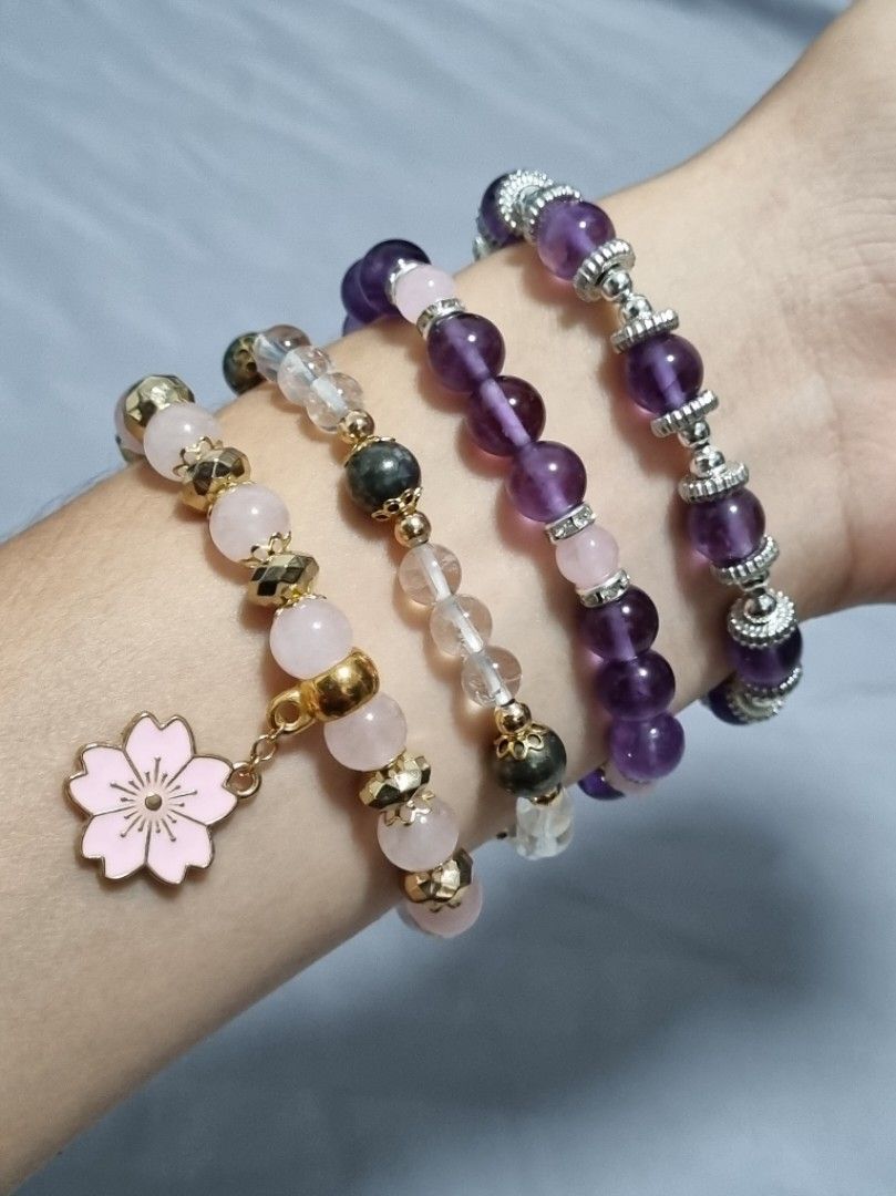 Custom crystal clearance bracelets