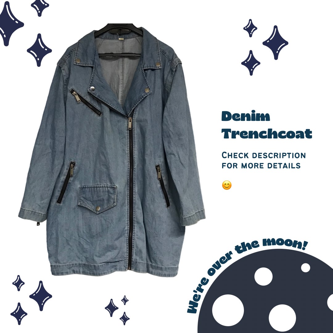 Hooded Zip Up Trench Coat