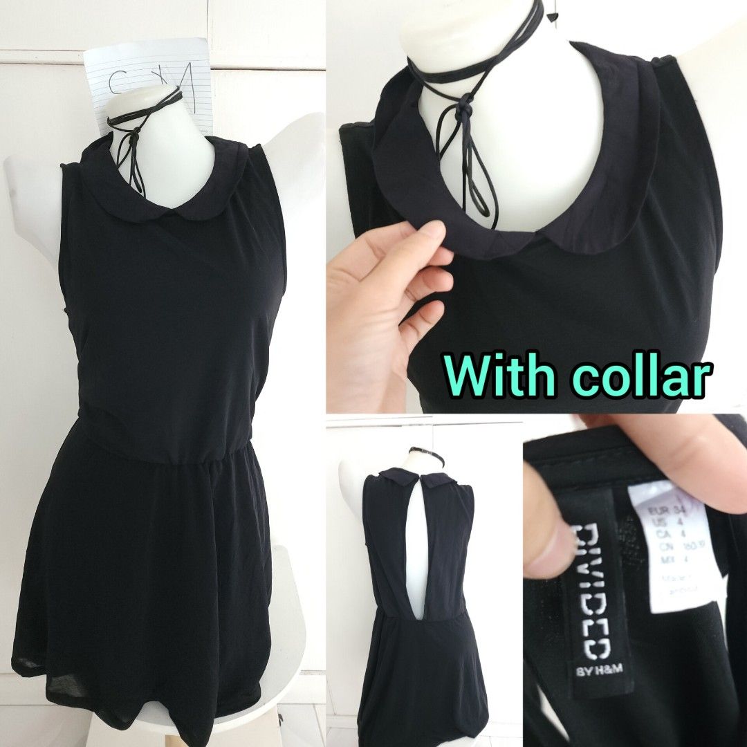Divided By H M Black Dress roundneck with Cutout Women s Fashion Dresses Sets Dresses on Carousell