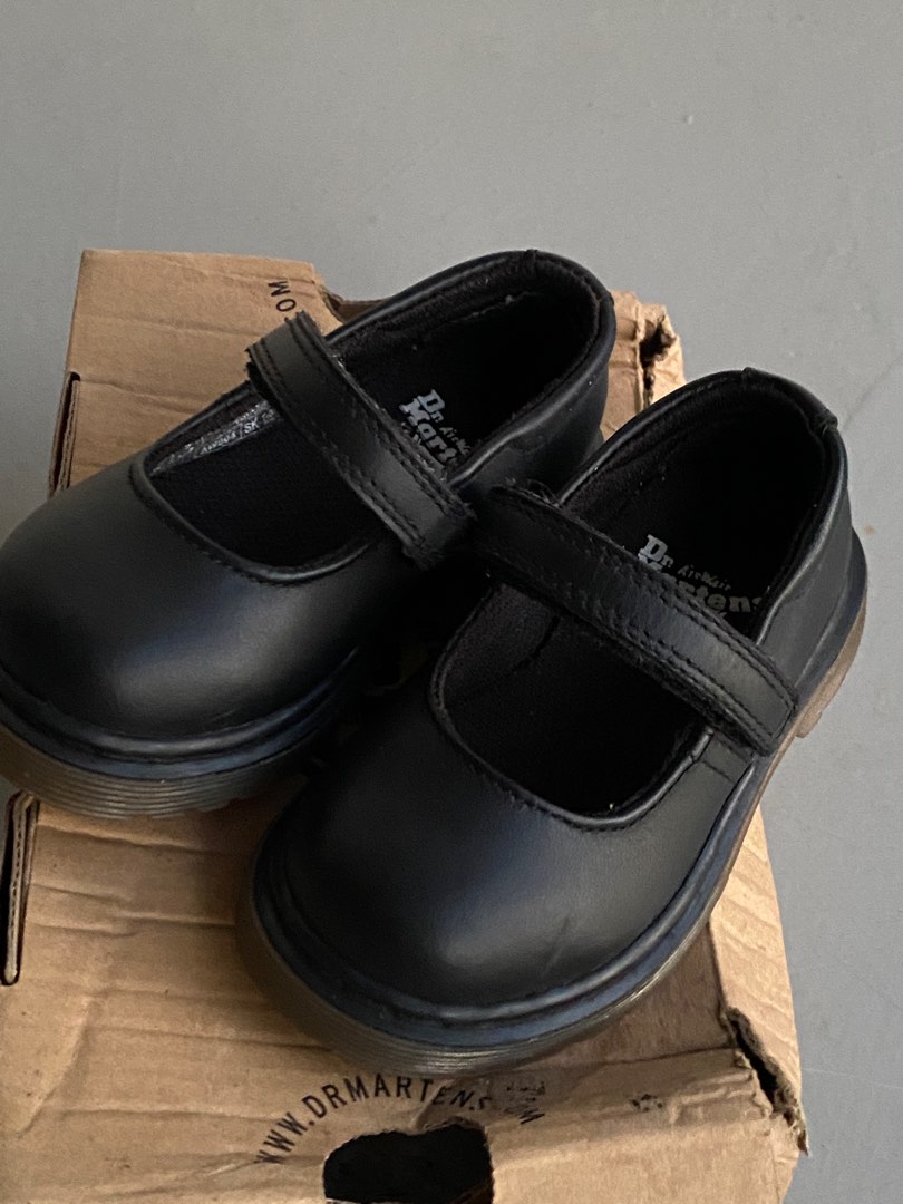 Dr. Martens Tully Mary Jane black shoes for toddler girls Babies