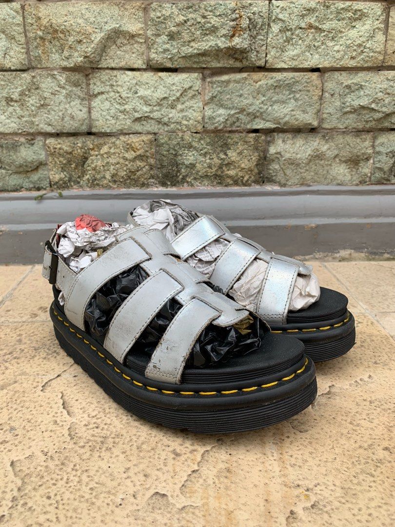 Yelena dr martens crass silver