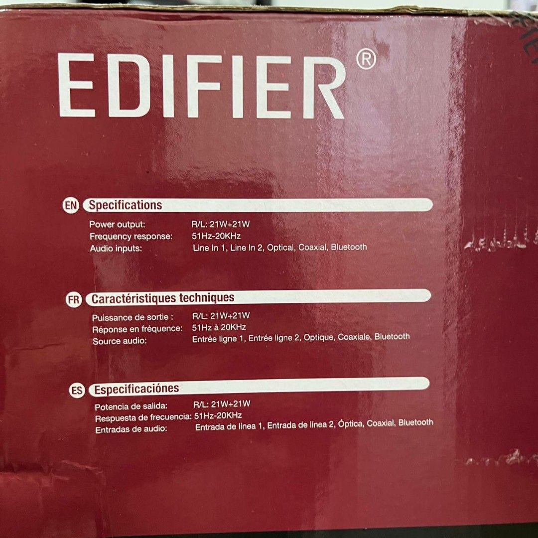 Edifier Speaker R1280DBS, Audio, Soundbars, Speakers & Amplifiers on