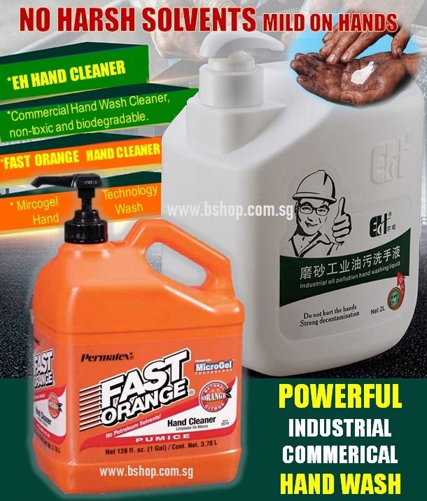 FAST ORANGE INDUSTRIAL HAND WASH/ HAND DEGREASER SOAP/ EH HAND SOAP/PROFESSIONAL HAND CLEANER