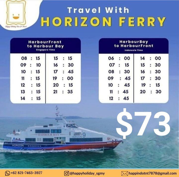 Ferry Ticket Horizon Batam, Tickets & Vouchers, Local Attractions