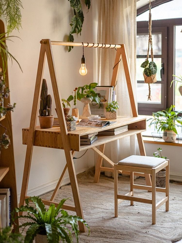 FINNISH Rustic Solid Wood Study Table (Category: Tables & Sets) located in Singapore. Submitted by collectic (Listing ID 1223383628, Image 1). Description: A unique and whimsical design for a computer desk, our FINNISH study table comes complete with storage and is designed to create a clean cottage look with its natural oak knots. The spacious surface provides a large working space for your books, monitors, and work accessories. The combination 