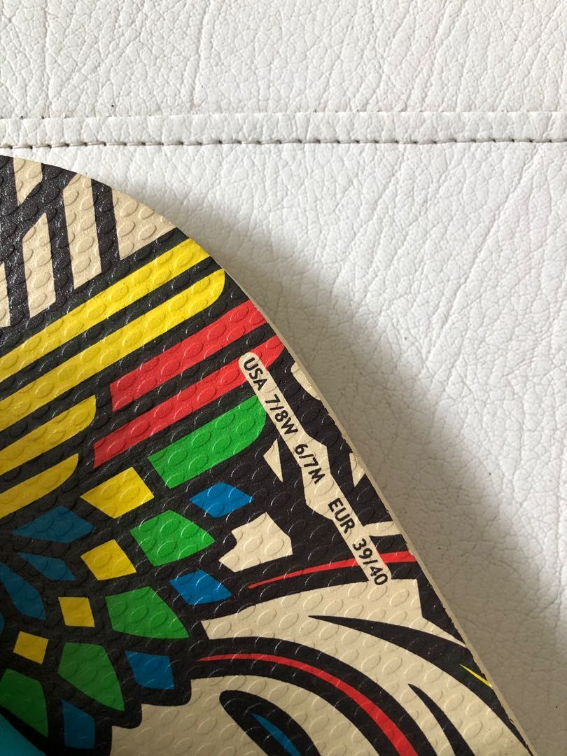 Francis Libiran x Havaianas Limited Edition (Category: Slippers & Slides) located in Davao. Submitted by goldcarp (Listing ID 1223389794, Image 3). Description: For Sale: Limited edition Francis Libiran x Havaianas slippers. Very rare. Sold out in all stores. Condition: Authentic. Brand New. Very rare. Complete with tags and tote bag. Size: 7 or 8. Kindly check the pics for measurement. This is a must have piece for every havaianas collectors. Pe