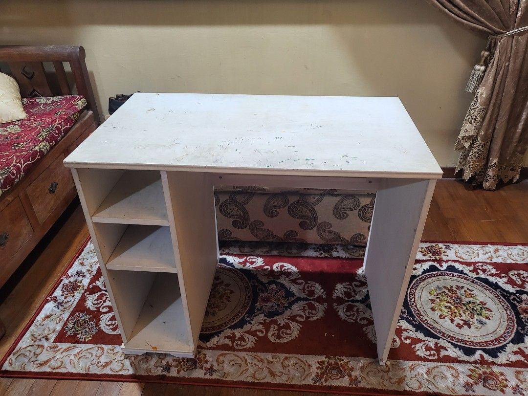 [FREE] Preloved Study Table with Storage, Furniture & Home Living ...