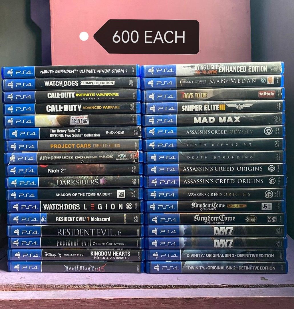 Fs (Category: PlayStation) located in Manila. Submitted by philipanselmer (Listing ID 1223357235, Image 3). Description: 💸 Or TRADES! Less 100 every 3 games 100-2000 price range! Valkyrie Elysium - 2000 Horizon forbidden west - 1700 Trails of cold steel 3 - 1700 Danganronpa v2 (RARE) - 1600 Digimon Survive - 1500 Call of duty MW - 1300 Ghost of Tsushima - 1300 Starwars Skywalker saga - 1300 Dragon Quest Builders 2 - 1300 each Planetfall: Age of 