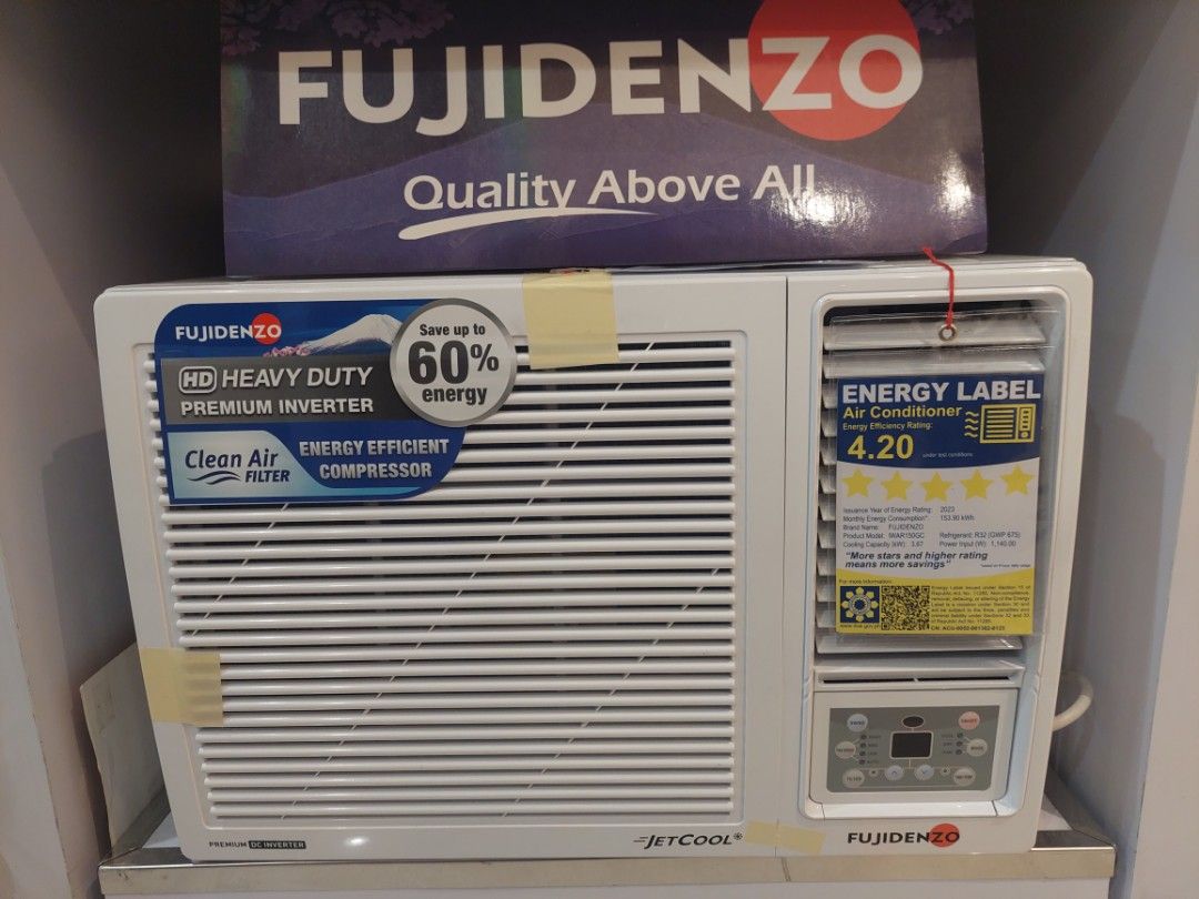 FUJIDENZO WINDOW TYPE REMOTE , MANUAL , PORTABLE NON INVERTER/FULL DC ...