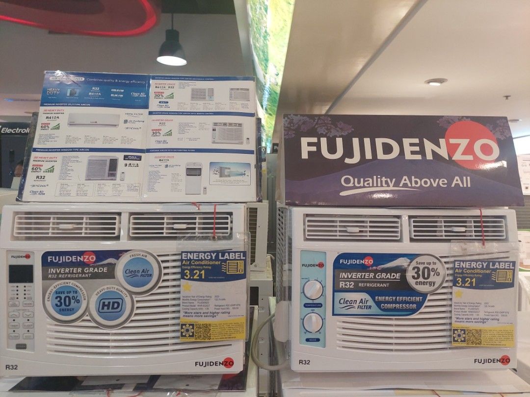 FUJIDENZO WINDOW TYPE REMOTE , MANUAL , PORTABLE NON INVERTER/FULL DC ...
