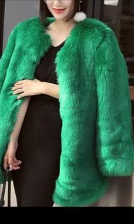 Fur coat Green