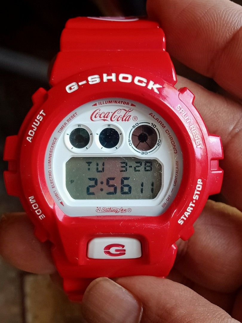 G shock new arrivals bape coca cola